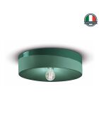 Plafonnier vert bouteille Pi 11x40 cm