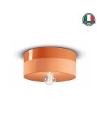 Plafonnier Pi Pêche Orange 11x25 cm