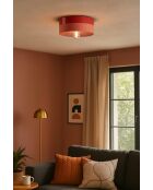 Plafonnier Pi Pêche Orange 11x25 cm