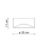 Plafonnier Pi Pêche Orange 11x25 cm