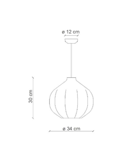Suspension Afoxe' Moka 30x34 cm