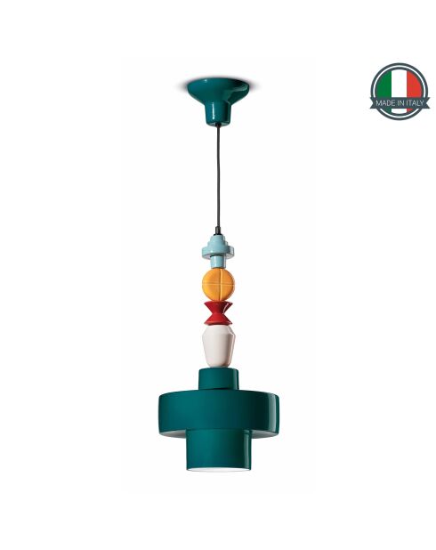 Suspension Lariat Huile verte 60x28 cm