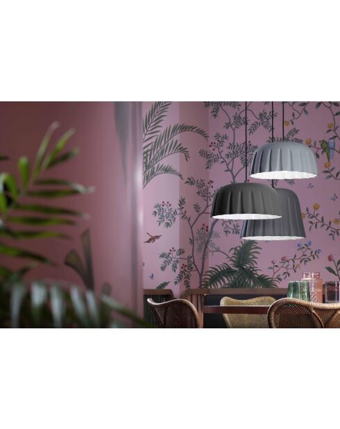 Suspension Madame Gres Noir Gris 18x40 cm