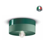 Plafonnier vert bouteille Pi 11x25 cm