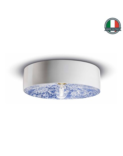 Plafonnier Pi Ming Blu 11x40 cm