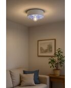 Plafonnier Pi Ming Blu 11x40 cm