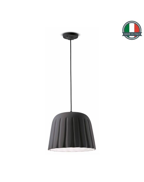 Suspension Madame Gres Noir Gris 30x40 cm