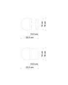 Lampada da parete Habea Orange Fox 16x22,5x16 cm