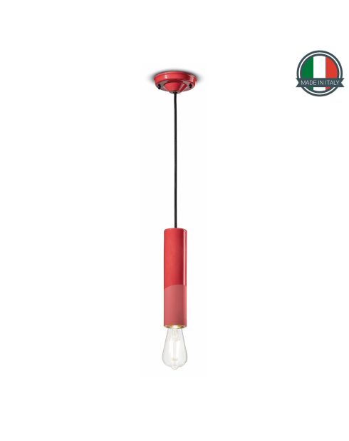 Suspension Pi Rouge Corail 25x5.5 cm