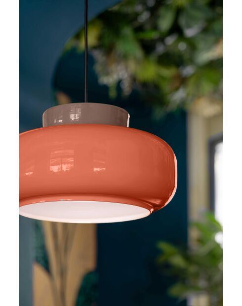Suspension Maracana' Moka et Pokè orange 20x37 cm