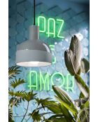 Suspension Caxixi Court Gris 26.5x22.5 cm