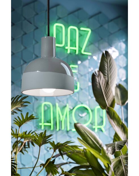 Suspension Caxixi Court Gris 26.5x22.5 cm