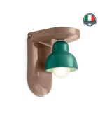 Berimbau Moka + Azul lampada da parete 13x16,5x22 cm