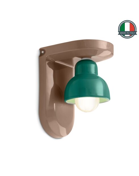 Applique Berimbau Moka + Azul 13x16.5x22 cm