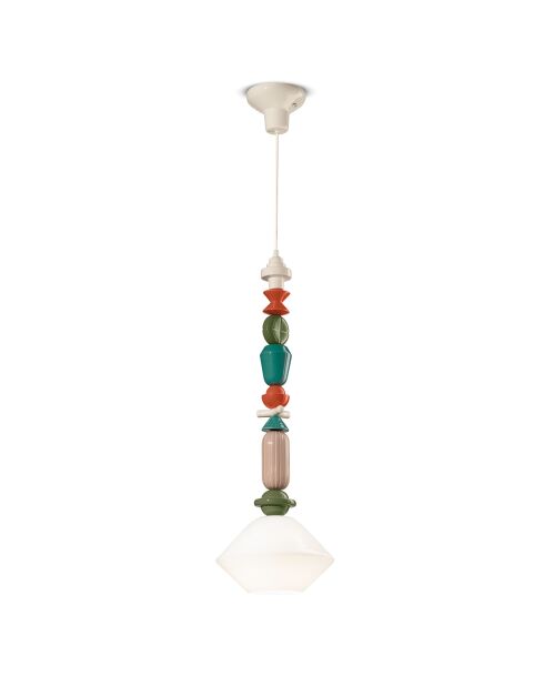 Suspension Lariat Blanc laiteux 87x31 cm
