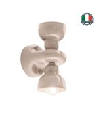 Applique murale Berimbau Gris sable 13x16x25.5 cm