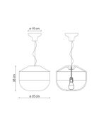 Suspension Bellota Carbon Black 28x35 cm