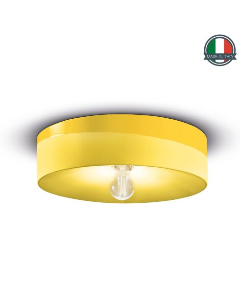 Plafonnier Pi Jaune Citron 11x40 cm