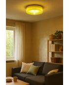 Plafonnier Pi Jaune Citron 11x40 cm