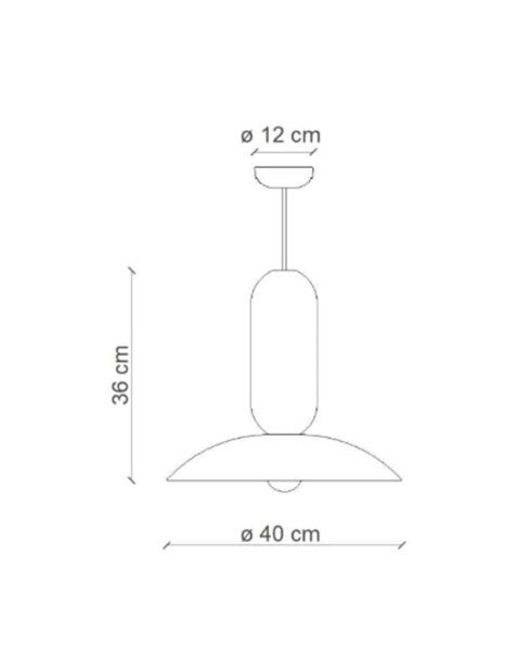 Suspension multicolore Pau Multicolore 36x40 cm
