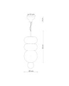 Suspension Bumbum Multicolore 50x25 cm