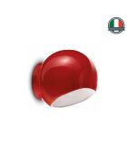 Lampada da parete rossa Ayrton 21x19x19 cm