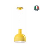 Suspension Caxixi Jaune Citron 26.5x22.5 cm