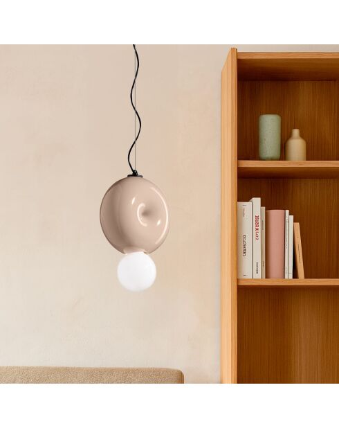 Suspension Bumbum gris sable 25x29x13 cm