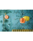 Lampada da soffitto Bellota Peach Arancio 14x27,5 cm