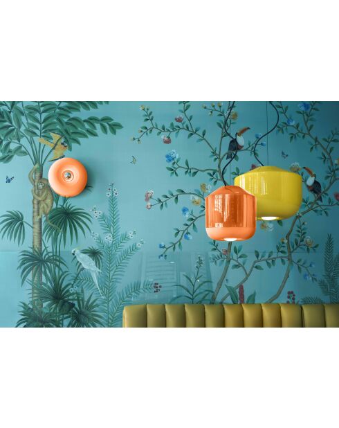 Plafonnier Bellota Pêche Orange 14x27.5 cm