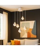 Suspensión Berimbau White Bone 16x15 cm