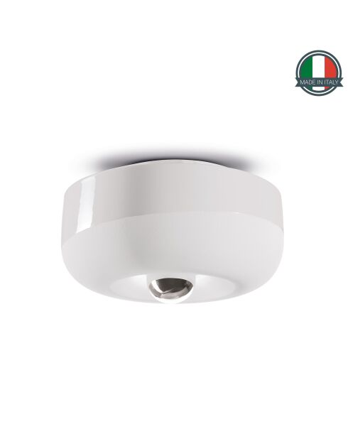 Plafonnier Bellota Blanc naturel 14x27.5 cm