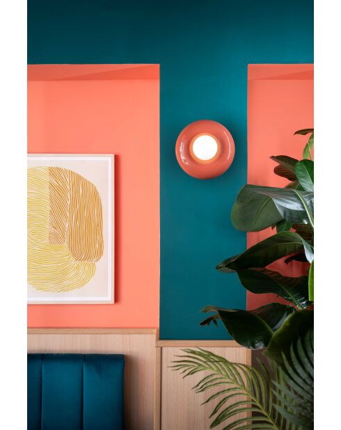 Applique murale Bumbum Pokè orange 16.5x25 cm