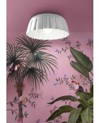 Plafonnier Madame Gres Blanc mat 17x40 cm