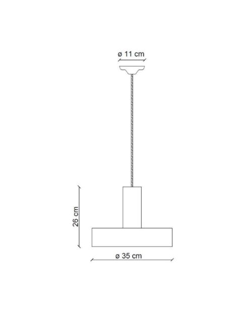 Suspension Pi Ming Blu 26x35 cm