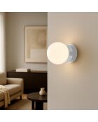 Lampada da parete Habea crema 16x22,5x16 cm