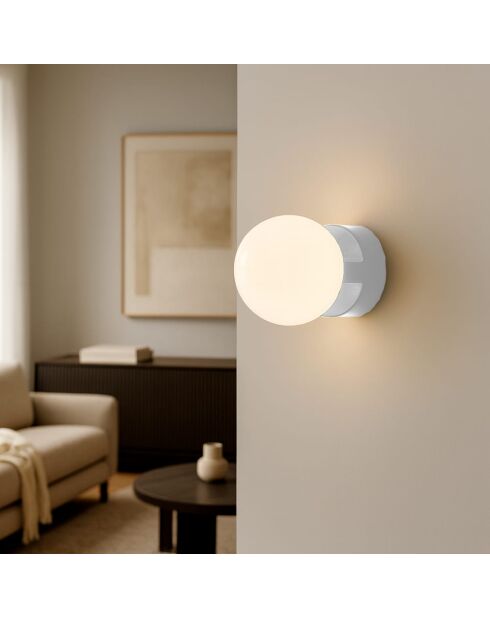 Applique murale Habea crème 16x22.5x16 cm