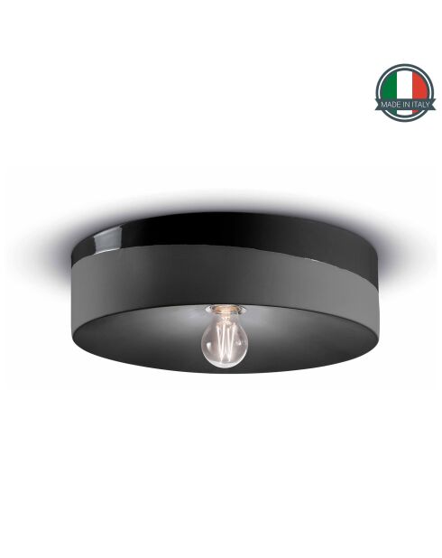 Plafonnier Pi Carbon Black 11x40 cm