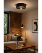 Plafonnier Pi Carbon Black 11x40 cm