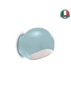 Lampada da parete Ayrton blu chiaro 21x19x19 cm