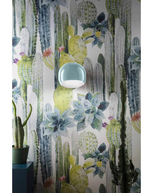 Applique murale Ayrton bleu clair 21x19x19 cm