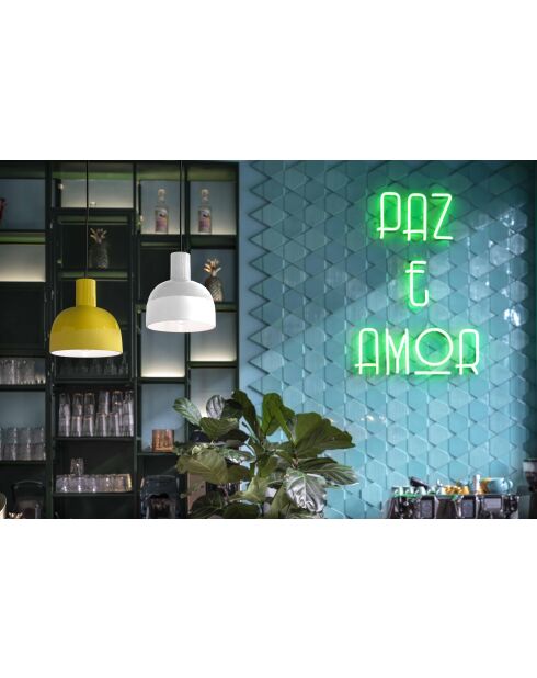 Suspension Caxixi Blanc naturel 26.5x22.5 cm