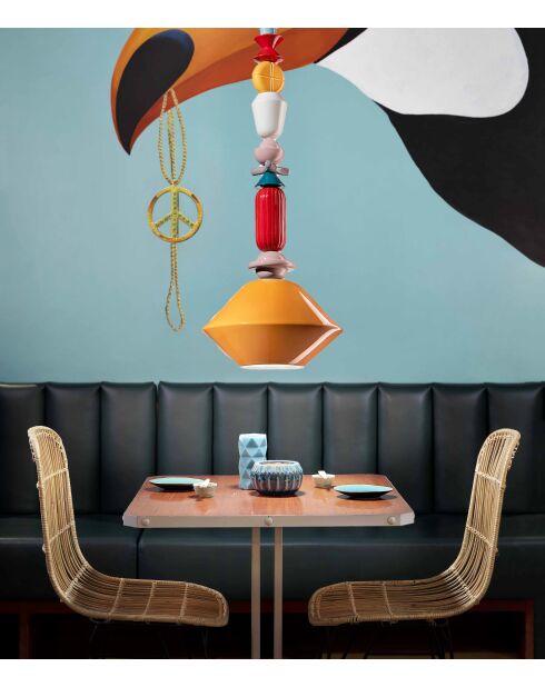 Suspension Lariat Jaune 87x31 cm