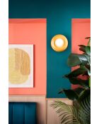 Lampada da parete Bumbum gialla 16,5x25 cm