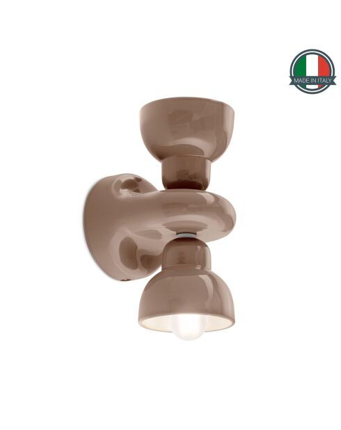 Applique murale Berimbau Moka 13x16x25.5 cm