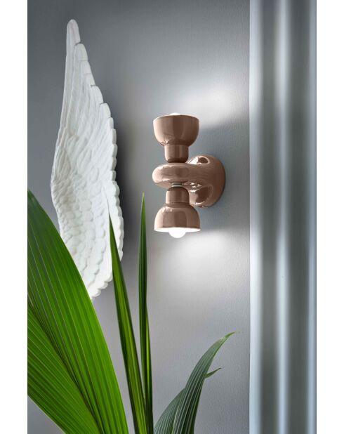 Applique murale Berimbau Moka 13x16x25.5 cm