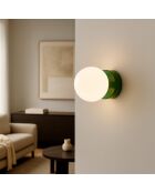 Applique murale Habea Bali vert 16x22.5x16 cm