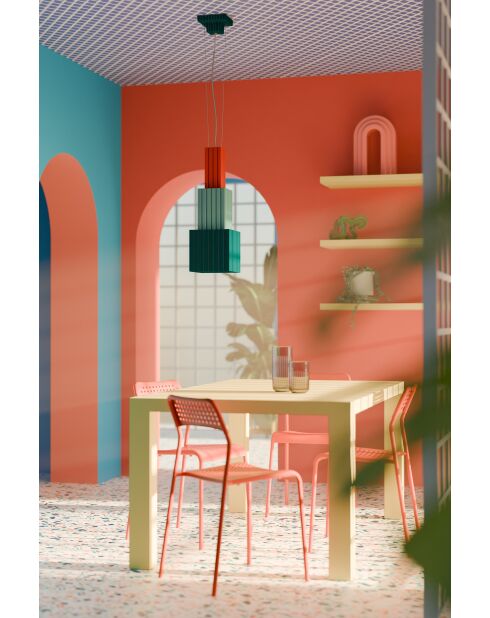 Suspension multicolore Metra 22x22x66 cm