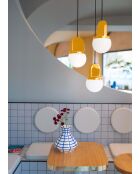 Suspension Habea jaune 16x27.6x16 cm