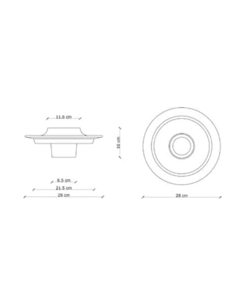 Applique murale Voilà Multicolore 14.4x28 cm